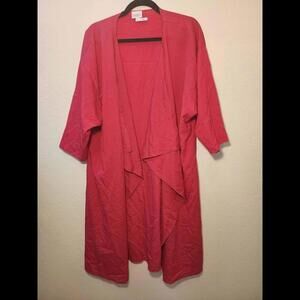 Lularoe Hot Pink Kimono Size L